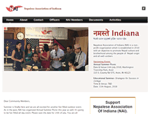 Tablet Screenshot of indiananepali.org